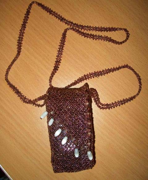 плетение бисером чехла для телефона