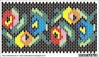схема плетения мозаики