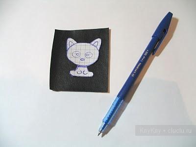 Рисуем кошку для вышивки