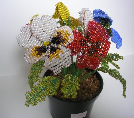 бисероплетение со схемами цветы - Мир бисероплетения.