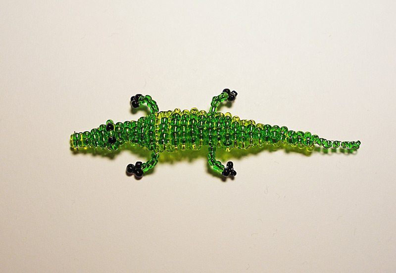 Плетение крокодильчика из бисера) KitaClub - лучший портал для.