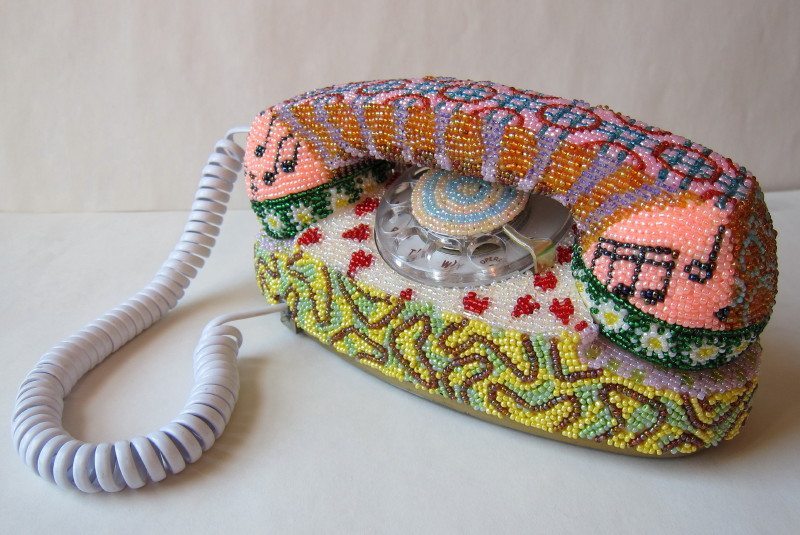 телефон из бисера