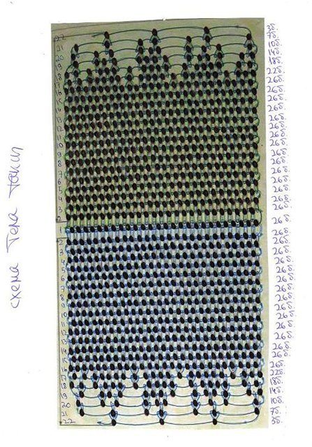 Схема плетения таксы из бисера