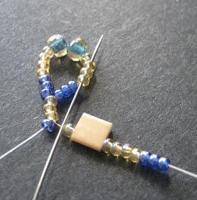 Ажурный браслет из бисера: схема плетения 3