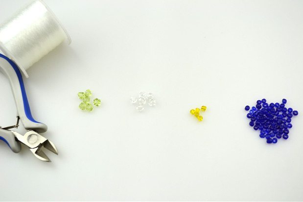 Материалы для плетения кольца из бисера с цветком