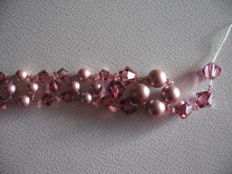 Ожерелье из бисера и бусин - схема плетения