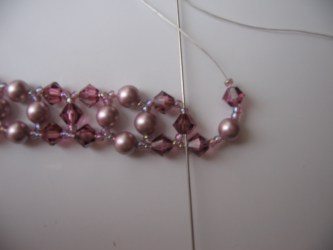 Ожерелье из бисера и бусин - мастер-класс