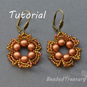 Серьги из бусин и бисера