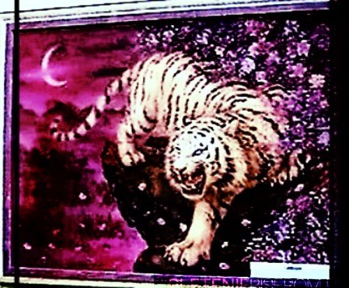 Картина из бисера - Тигр