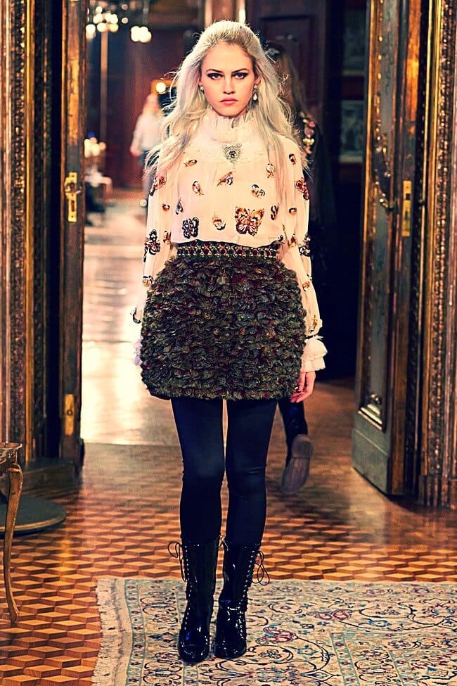 Изысканные наряды Chanel с бисерными вставками_красивые юбки