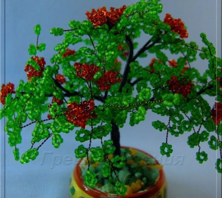 Рябина из бисера начинающим Рябина из бисера начинающим