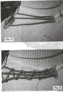 Схема плетения колье из бисера