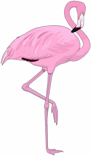 Картинка фламинго для плетения из бисера