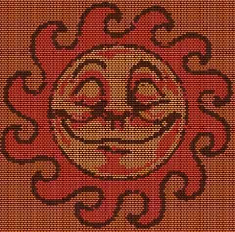 Солнце из бисера - вышивка картины