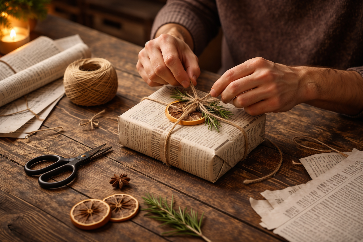 быстрая рукодельная упаковка подарка