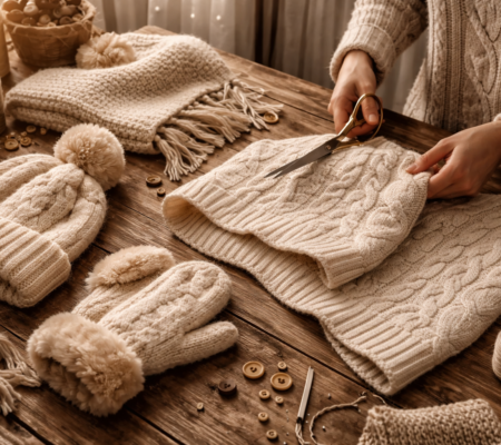 использовать старый свитер